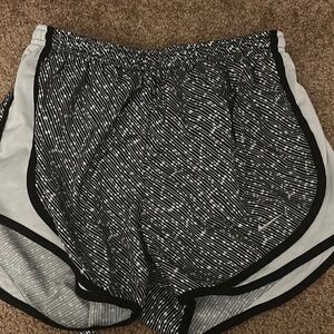 Nike Women's Black and White Shorts